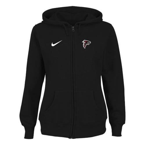 Women's Nike Atlanta Falcons Ladies Tailgater Full Zip Hoodie Black Women's Nike Atlanta Falcons Ladies Tailgater Full Zip Hoodie Black