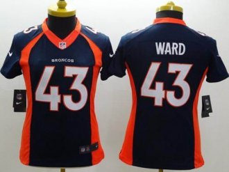 Women's Nike Broncos #43 T.J. Ward Blue Alternate NFL New Limited Jersey