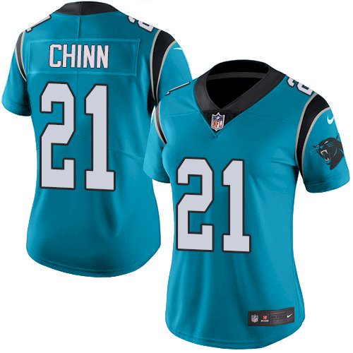 Women's Nike Carolina Panthers #21 Jeremy Chinn Blue Alternate Women's Stitched NFL Vapor Untouchable Limited Jersey Women's Nike Carolina Panthers #21 Jeremy Chinn Blue Alternate Women's Stitched NFL Vapor Untouchable Limited Jersey