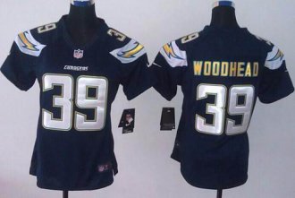 Women's Nike Chargers #39 Danny Woodhead Navy Blue Team Color NFL New Limited Jersey