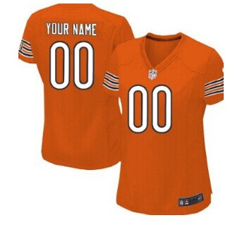 Women's Nike Chicago Bears Customized Orange Jersey