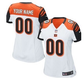 Women's Nike Cincinnati Bengals Customized White Jersey