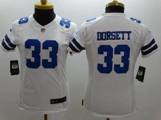 Women's Nike Cowboys #33 Tony Dorsett White NFL Limited Jersey