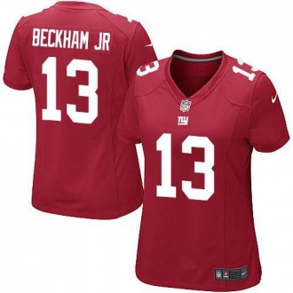 Women's Nike Giants #13 Odell Beckham Jr Alternate Red Elite NFL Jersey