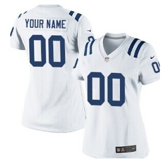 Women's Nike Indianapolis Colts Customized White Jersey Women's Nike Indianapolis Colts Customized White Jersey