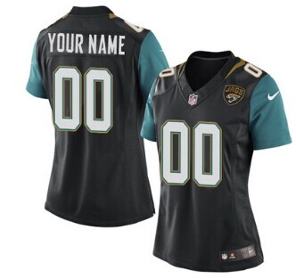 Women's Nike Jacksonville Jaguars Customized 2013 Black Limited Jersey Women's Nike Jacksonville Jaguars Customized 2013 Black Limited Jersey