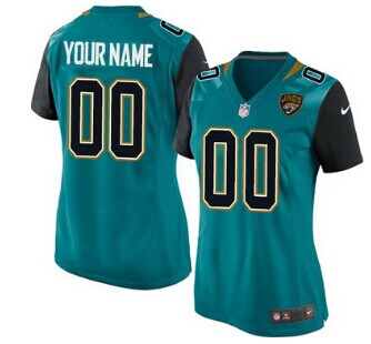 Women's Nike Jacksonville Jaguars Customized 2013 Green Jersey Women's Nike Jacksonville Jaguars Customized 2013 Green Jersey