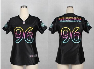 Women's Nike Jets #96 Muhammad Wilkerson Black NFL Fashion Game Jersey