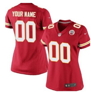Women's Nike Kansas City Chiefs Customized Red Jersey Women's Nike Kansas City Chiefs Customized Red Jersey