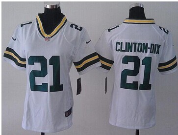 Women's Nike Packers #21 Ha Ha Clinton-Dix White NFL Elite Jersey