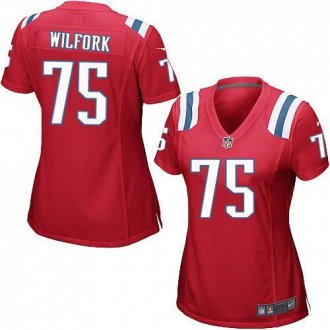 Women's Nike Patriots #75 Vince Wilfork Red Alternate Stitched NFL Elite Jersey