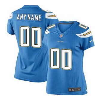 Women's Nike San Diego Chargers Customized 2013 Light Blue Jersey Women's Nike San Diego Chargers Customized 2013 Light Blue Jersey