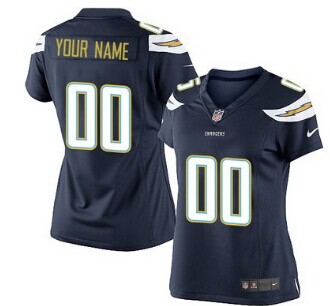 Women's Nike San Diego Chargers Customized 2013 Navy Blue Jersey Women's Nike San Diego Chargers Customized 2013 Navy Blue Jersey