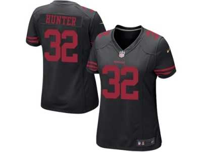 Women's Nike San Francisco 49ers #32 Kendall Hunter Black NFL Jersey