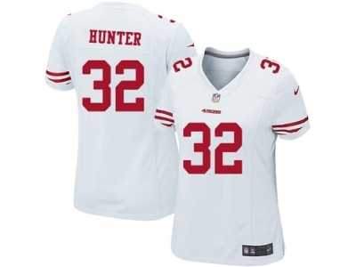 Women's Nike San Francisco 49ers #32 Kendall Hunter White NFL Jersey
