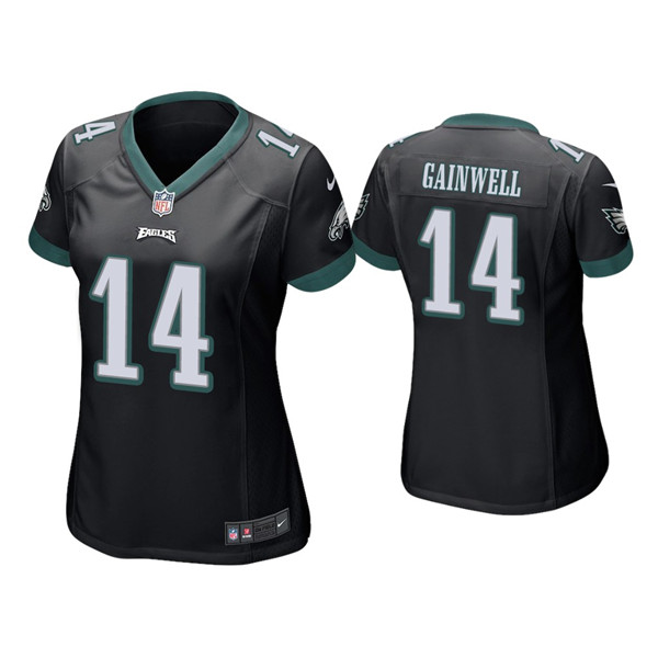 Women's Philadelphia Eagles #14 Kenneth Gainwell Black Vapor Untouchable Limited Stitched Football Jersey(Run Small) Women's Philadelphia Eagles #14 Kenneth Gainwell Black Vapor Untouchable Limited Stitched Football Jersey(Run Small)