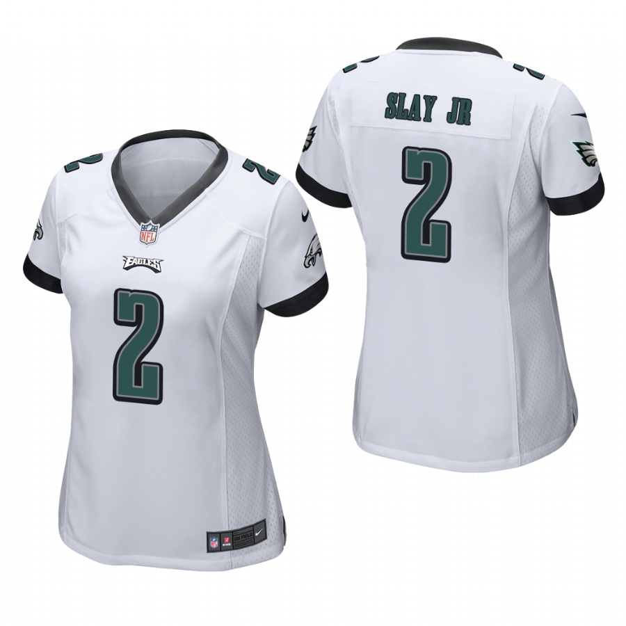 Women's Philadelphia Eagles #2 Darius Slay Jr. White Game Nike Jersey Women's Philadelphia Eagles #2 Darius Slay Jr. White Game Nike Jersey
