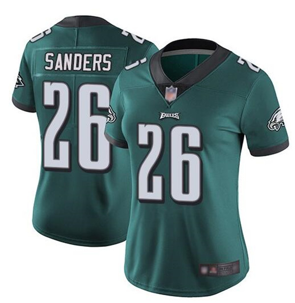 Women's Philadelphia Eagles #26 Miles Sanders Green Vapor Untouchable Limited Stitched Football Jersey(Run Small) Women's Philadelphia Eagles #26 Miles Sanders Green Vapor Untouchable Limited Stitched Football Jersey(Run Small)