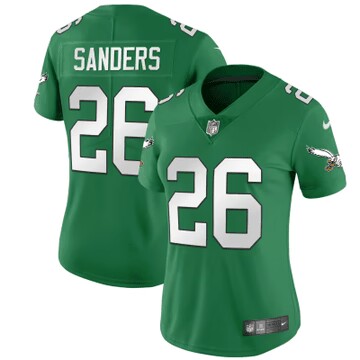 Women's Philadelphia Eagles #26 Miles Sanders Green Vapor Untouchable Limited Stitched Football Jersey Women's Philadelphia Eagles #26 Miles Sanders Green Vapor Untouchable Limited Stitched Football Jersey