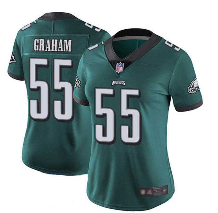Women's Philadelphia Eagles #55 Brandon Graham Green Vapor Untouchable Limited Stitched Football Jersey(Run Small) Women's Philadelphia Eagles #55 Brandon Graham Green Vapor Untouchable Limited Stitched Football Jersey(Run Small)