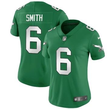 Women's Philadelphia Eagles #6 DeVonta Smith Green Vapor Untouchable Limited Stitched Jersey Women's Philadelphia Eagles #6 DeVonta Smith Green Vapor Untouchable Limited Stitched Jersey