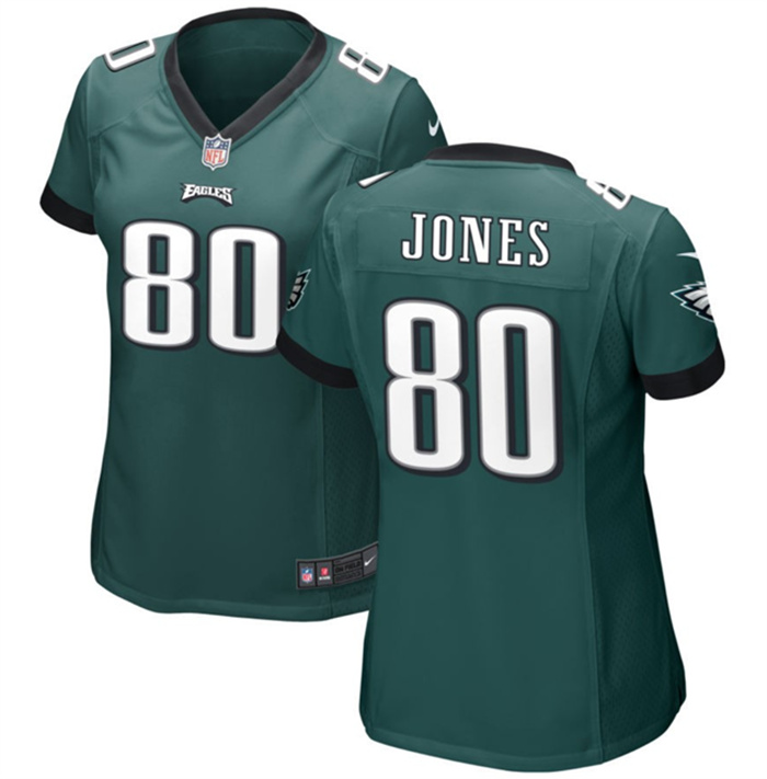 Women's Philadelphia Eagles #80 Julio Jones Green Stitched Football Jersey(Run Small) Women's Philadelphia Eagles #80 Julio Jones Green Stitched Football Jersey(Run Small)