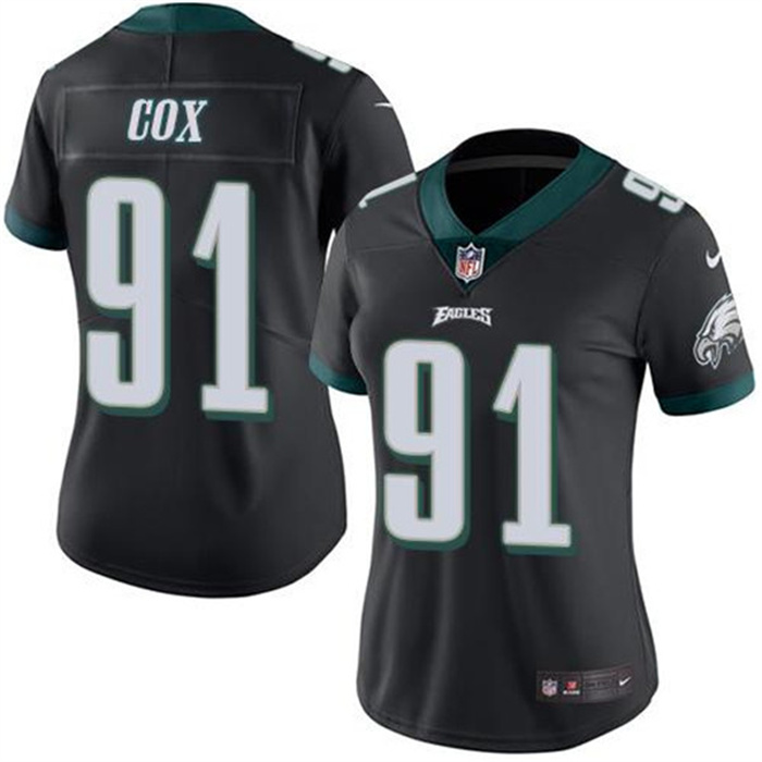 Women's Philadelphia Eagles #91 Fletcher Cox Black Vapor Untouchable Limited Stitched Football Jersey(Run Small) Women's Philadelphia Eagles #91 Fletcher Cox Black Vapor Untouchable Limited Stitched Football Jersey(Run Small)