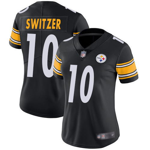 Women's Pittsburgh Steelers #10 Ryan Switzer Limited Home Black Jersey