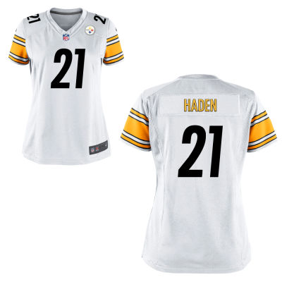 Women's Pittsburgh Steelers #21 Joe Haden Nike Black Jersey (2)