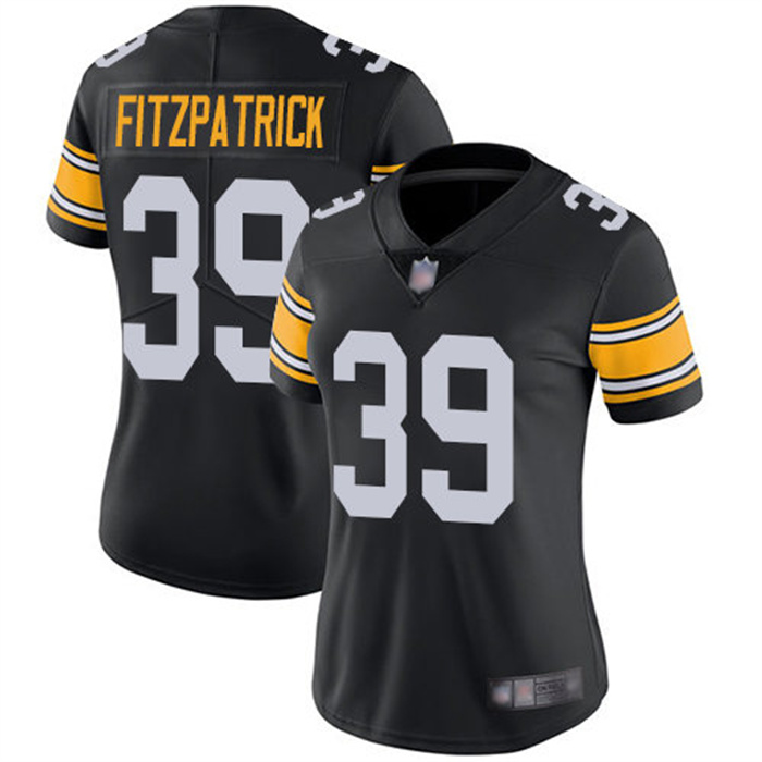 Women's Pittsburgh Steelers #39 Minkah Fitzpatrick Black Vapor Untouchaable Limited Stitched Jersey(Run Small) Women's Pittsburgh Steelers #39 Minkah Fitzpatrick Black Vapor Untouchaable Limited Stitched Jersey(Run Small)