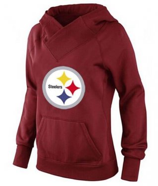 Women's Pittsburgh Steelers Logo Hoodie Red Women's Pittsburgh Steelers Logo Hoodie Red