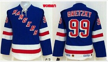 Women's Rangers #99 Wayne Gretzky Blue Home Stitched NHL Jersey Women's Rangers #99 Wayne Gretzky Blue Home Stitched NHL Jersey