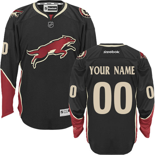 Women's Reebok Arizona Coyotes Customized Authentic Black Third NHL Jersey Women's Reebok Arizona Coyotes Customized Authentic Black Third NHL Jersey