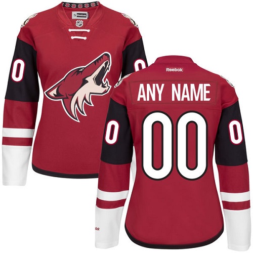 Women's Reebok Arizona Coyotes Customized Authentic Burgundy Red Home NHL Jersey Women's Reebok Arizona Coyotes Customized Authentic Burgundy Red Home NHL Jersey