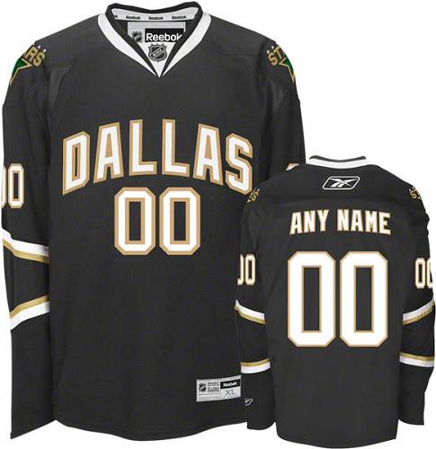 Women's Reebok Dallas Stars Customized Authentic Black NHL Jersey Women's Reebok Dallas Stars Customized Authentic Black NHL Jersey