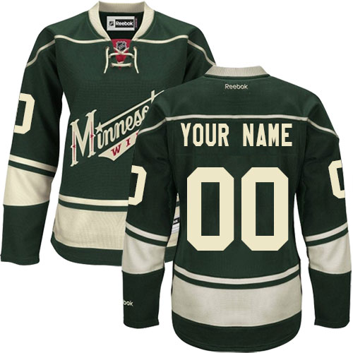Women's Reebok Minnesota Wild Customized Authentic Green Third NHL Jersey Women's Reebok Minnesota Wild Customized Authentic Green Third NHL Jersey