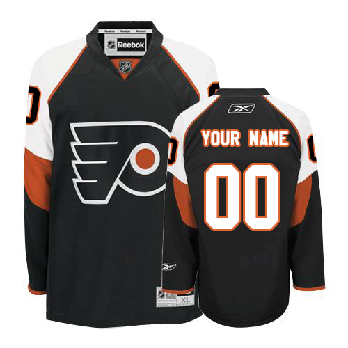 Women's Reebok Philadelphia Flyers Customized Authentic Black Third NHL Jersey Women's Reebok Philadelphia Flyers Customized Authentic Black Third NHL Jersey