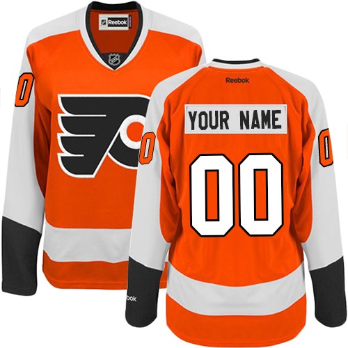 Women's Reebok Philadelphia Flyers Customized Authentic Orange Home NHL Jersey Women's Reebok Philadelphia Flyers Customized Authentic Orange Home NHL Jersey