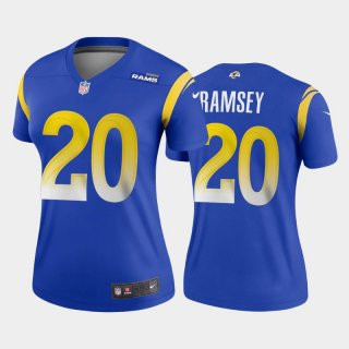 Women's Royal Los Angeles Rams #20 Jalen Ramsey 2020 Stitched Jersey Women's Royal Los Angeles Rams #20 Jalen Ramsey 2020 Stitched Jersey