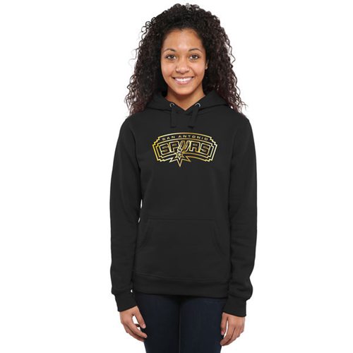 Women's San Antonio Spurs Gold Collection Pullover Hoodie Black Women's San Antonio Spurs Gold Collection Pullover Hoodie Black
