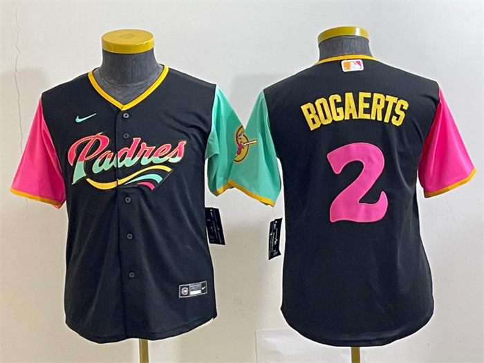 Women's San Diego Padres #2 Xander Bogaerts Black City Connect Stitched Baseball Jersey(Run Small) Women's San Diego Padres #2 Xander Bogaerts Black City Connect Stitched Baseball Jersey(Run Small)
