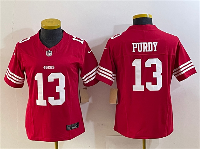 Women's San Francisco 49ers #13 Brock Purdy Red 2023 F.U.S.E. Vapor Untouchable Limited Stitched Football Jersey(Run Small) Women's San Francisco 49ers #13 Brock Purdy Red 2023 F.U.S.E. Vapor Untouchable Limited Stitched Football Jersey(Run Small)