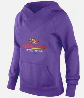 Women's San Francisco 49ers Big & Tall Critical Victory Pullover Hoodie Purple Women's San Francisco 49ers Big & Tall Critical Victory Pullover Hoodie Purple