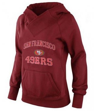 Women's San Francisco 49ers Heart & Soul Pullover Hoodie Red Women's San Francisco 49ers Heart & Soul Pullover Hoodie Red