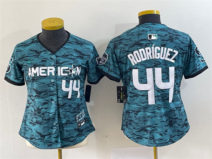 Women's Seattle Mariners #44 Julio Rodriguez Teal 2023 All-Star Stitched Baseball Jersey(Run Small) Women's Seattle Mariners #44 Julio Rodriguez Teal 2023 All-Star Stitched Baseball Jersey(Run Small)
