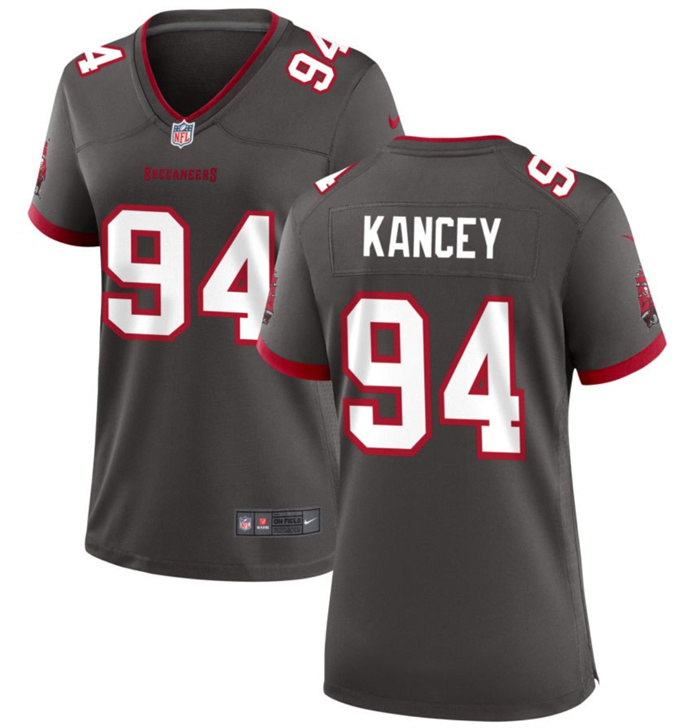 Women's Tampa Bay Buccanee #94 Calijah Kancey Grey 2023 Draft Stitched Game Jersey(Run Small) Women's Tampa Bay Buccanee #94 Calijah Kancey Grey 2023 Draft Stitched Game Jersey(Run Small)