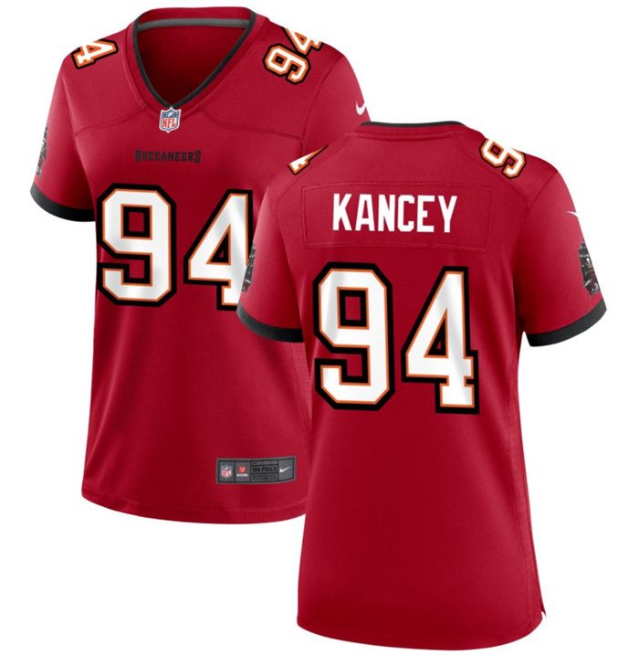 Women's Tampa Bay Buccanee #94 Calijah Kancey Red 2023 Draft Stitched Game Jersey(Run Small) Women's Tampa Bay Buccanee #94 Calijah Kancey Red 2023 Draft Stitched Game Jersey(Run Small)
