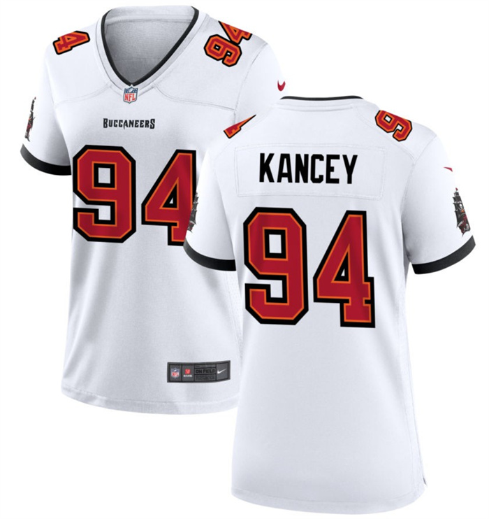 Women's Tampa Bay Buccanee #94 Calijah Kancey White 2023 Draft Stitched Game Jersey(Run Small) Women's Tampa Bay Buccanee #94 Calijah Kancey White 2023 Draft Stitched Game Jersey(Run Small)