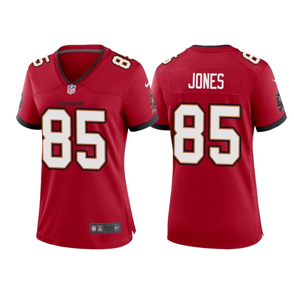 Women's Tampa Bay Buccaneers #85 Julio Jones Red Stitched Game Jersey(Run Small) Women's Tampa Bay Buccaneers #85 Julio Jones Red Stitched Game Jersey(Run Small)