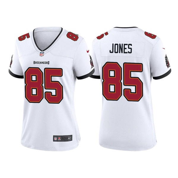 Women's Tampa Bay Buccaneers #85 Julio Jones White Stitched Game Jersey(Run Small) Women's Tampa Bay Buccaneers #85 Julio Jones White Stitched Game Jersey(Run Small)